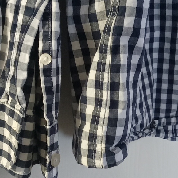 Double Pump Black and white long sleeve button down shirt - Picture 8 of 8